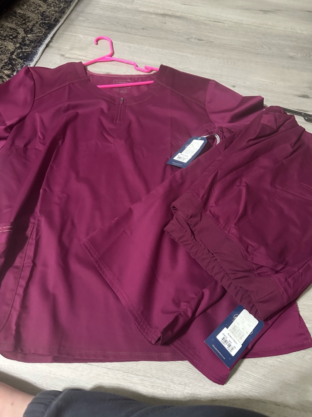 Cherokee Women's Scrub Set in Wine